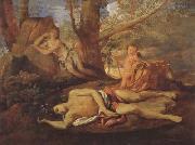 Nicolas Poussin E-cho and Narcissus (mk08) oil painting